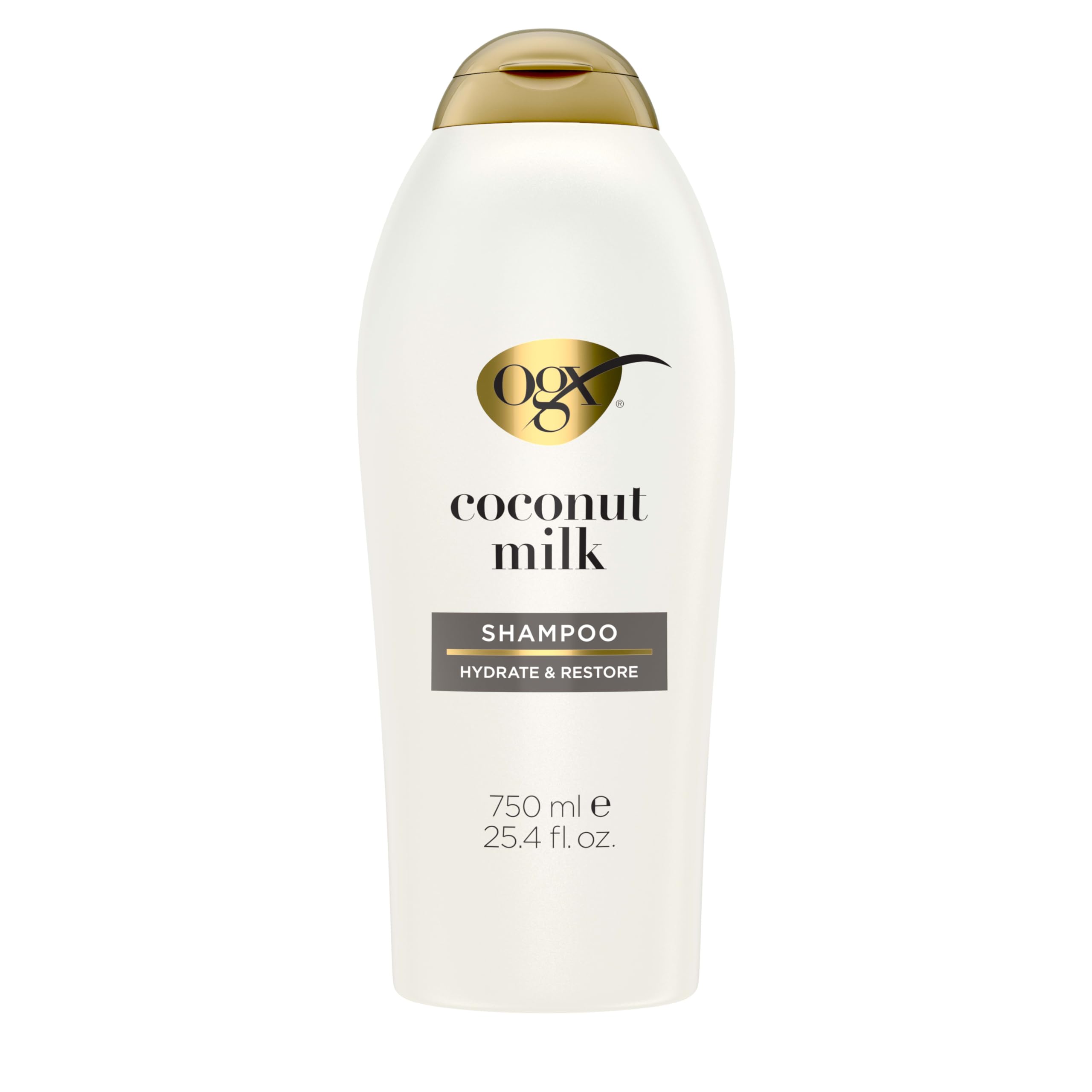 OGX Coconut Milk Shampoo - Sulfate-Free, Nourishing Hair Care for Dry or Damaged Hair