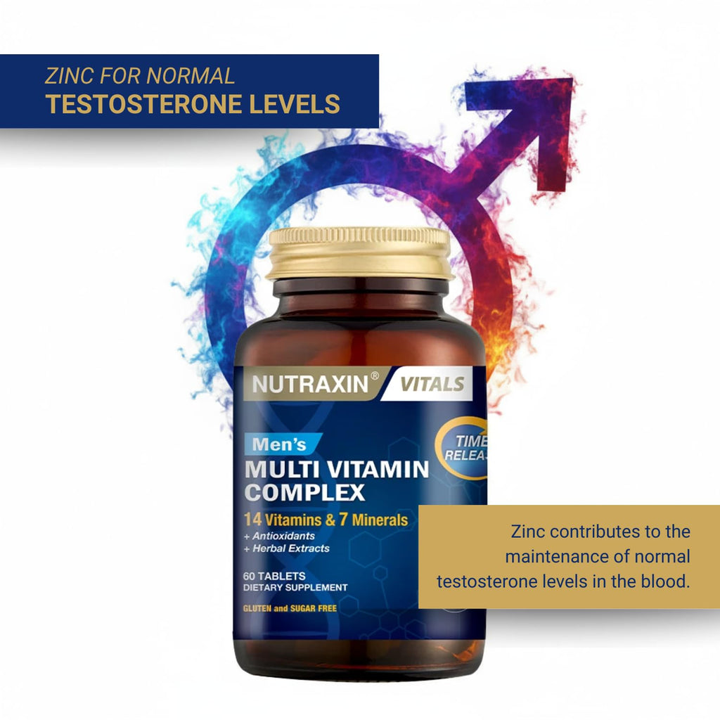 Nutraxin Multivitamin & Mineral Complex for Men - 60 Tablets