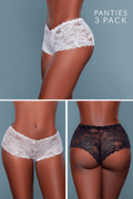 Love Spark Cove | Intimate Apparel, Pleasure Shop & Free Shipping 2204 Hayden Boyshort 3 Pack — main product shot