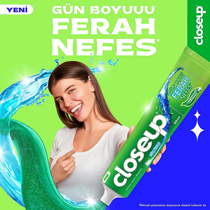 Closeup Toothpaste Menthol Fresh 50ml - Active Zinc Technology | Gel Formula