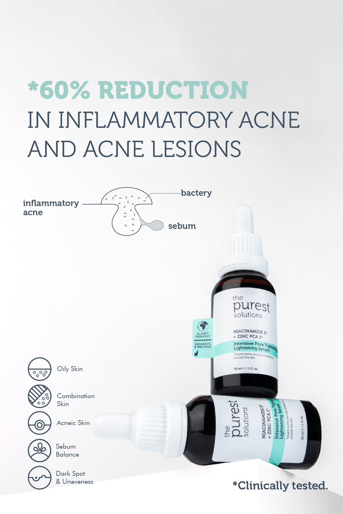 The Purest Solutions Intensive Pore Tightening and Lightening Serum | 30ml