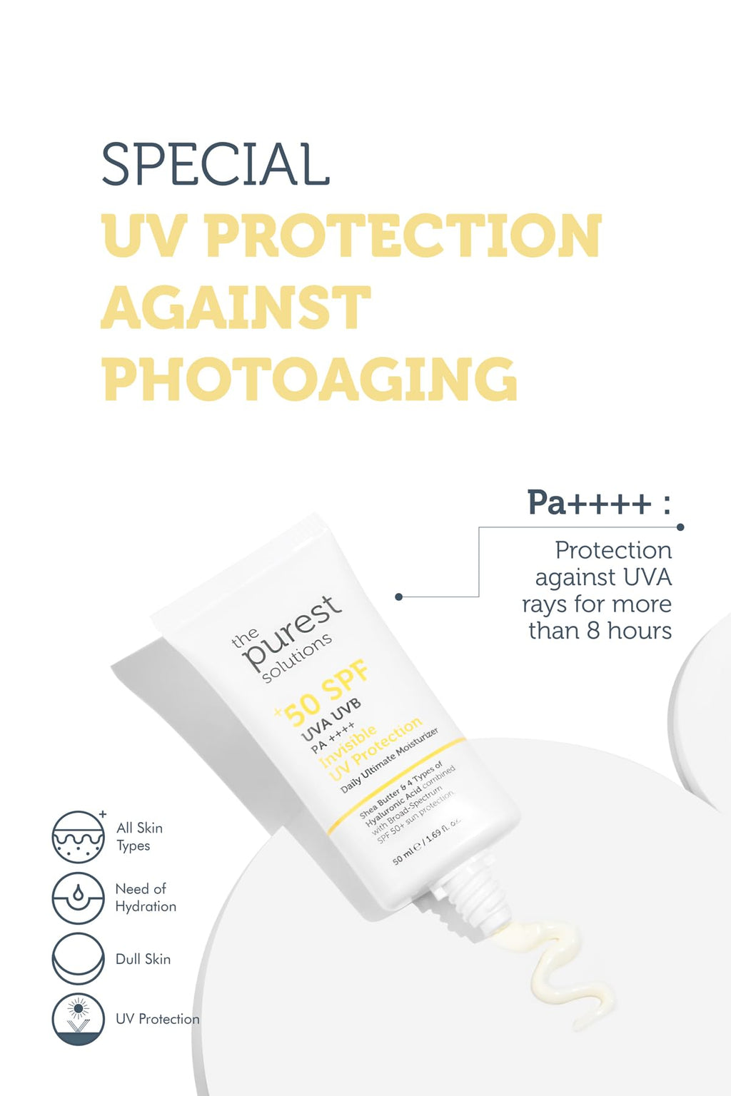 The Purest Solutions Invisible UV Protection SPF50+ | 50ml