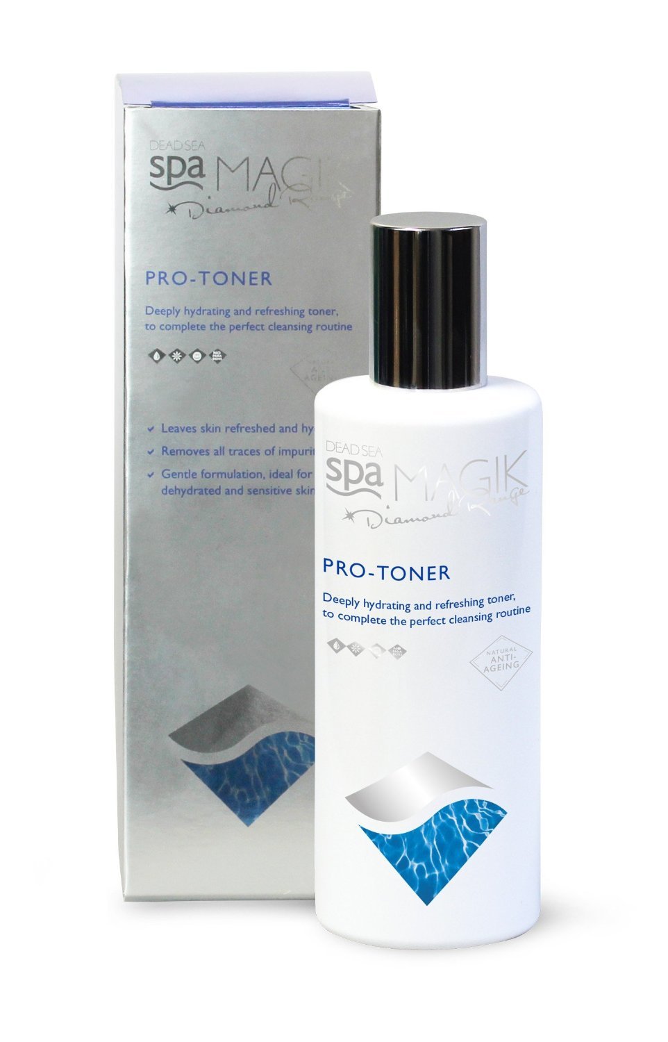 Dead Sea Spa Magik Facial Cleanser - Gentle, Natural Skincare for All Skin Types, Makeup Removal, 8.79 fl oz