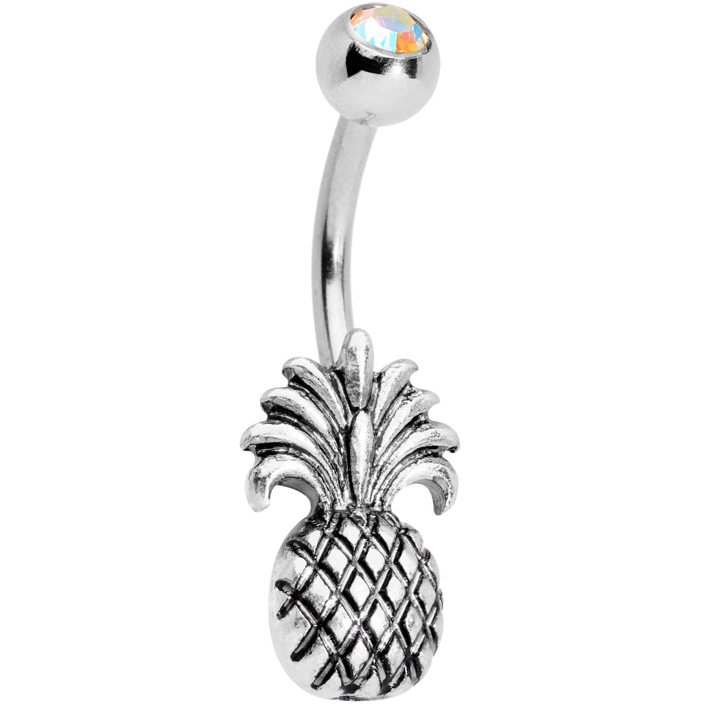 BodyCandy Clear Gem Tropical Pineapple Pizzazz Belly Ring — main product shot