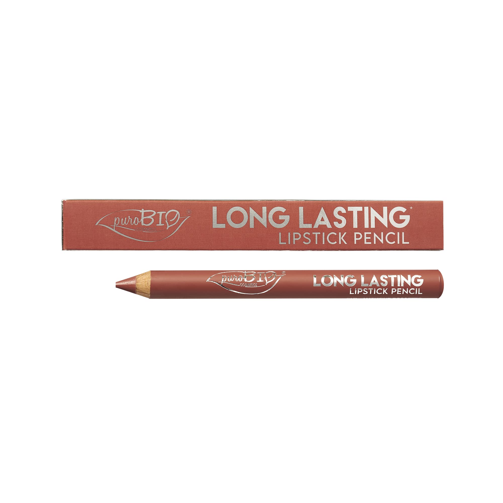 PuroBio Long Lasting Lipstick Pencil - Matte Finish, Moisturizing Lip Color with Coconut Oil & Vitamin E