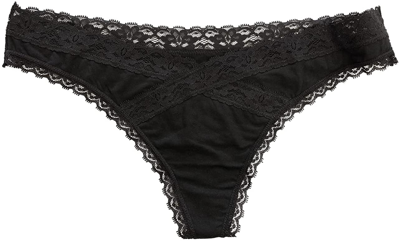 Love Libby Panties Modal Thong featuring Crossed Lace Trim — packaging