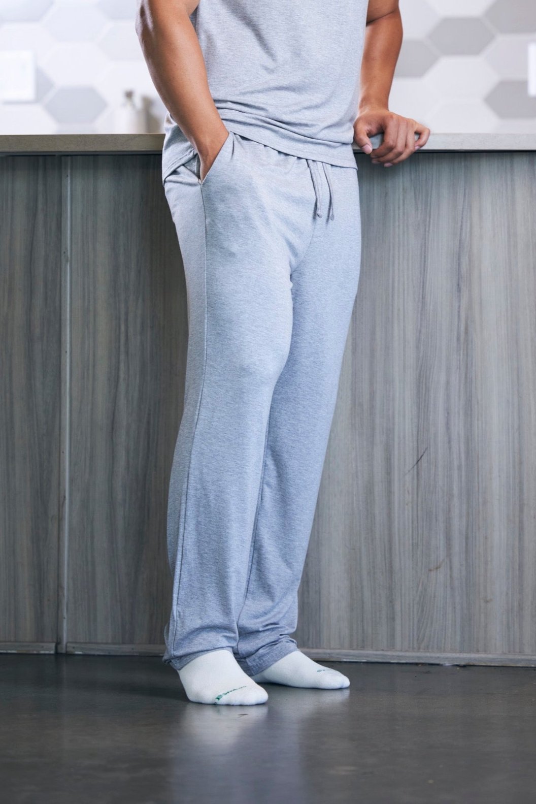 Spun Bamboo Men's Soft Bamboo Lounge Pajama Pants — main product shot