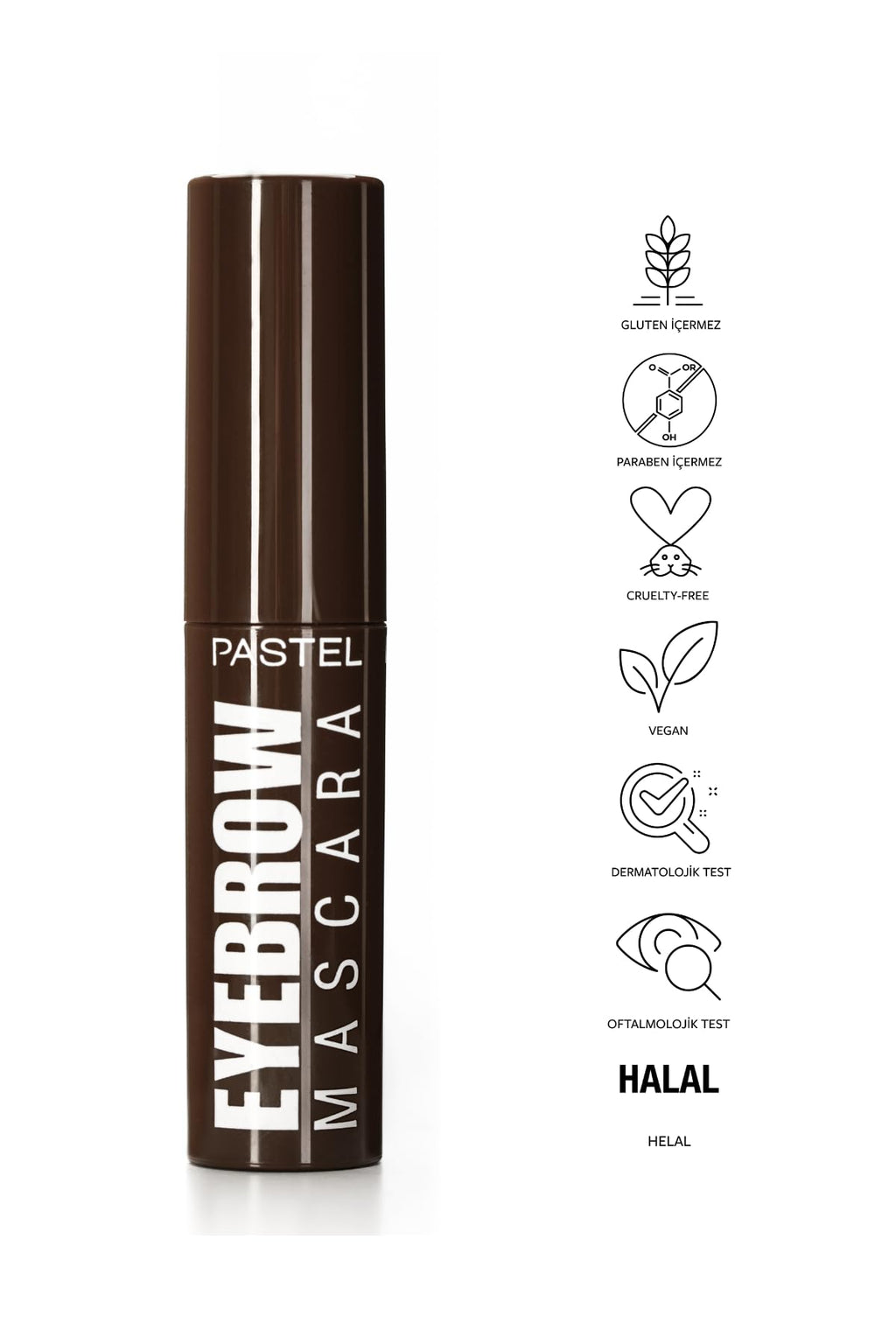 Pastel Profashion Eyebrow Mascara - Dark Brown (23) | Long-Lasting, Creamy Formula for Fuller Brows
