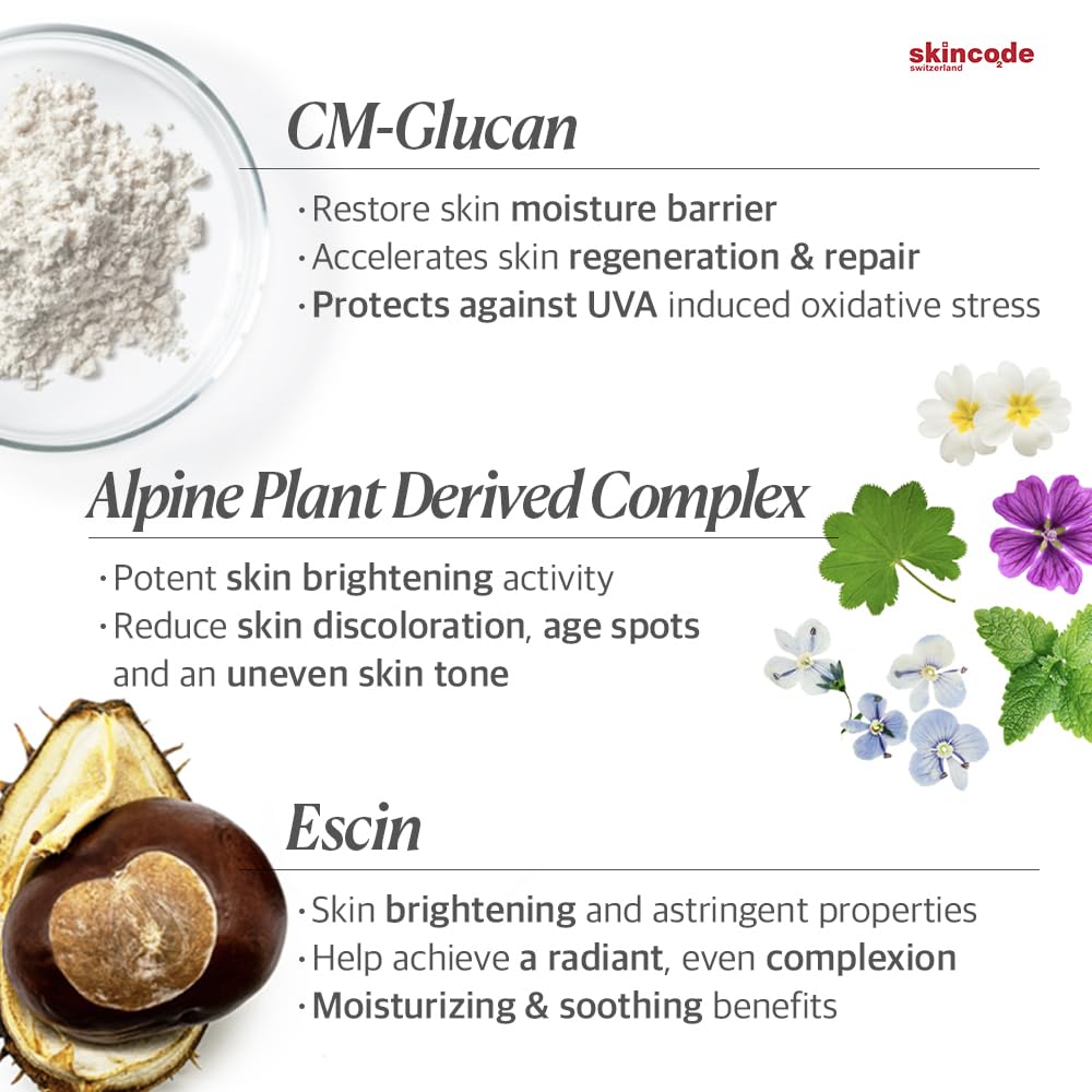 Skincode Brightening Eye Contour Cream - Anti-Aging Eye Care with Caffeine & Natural Extracts