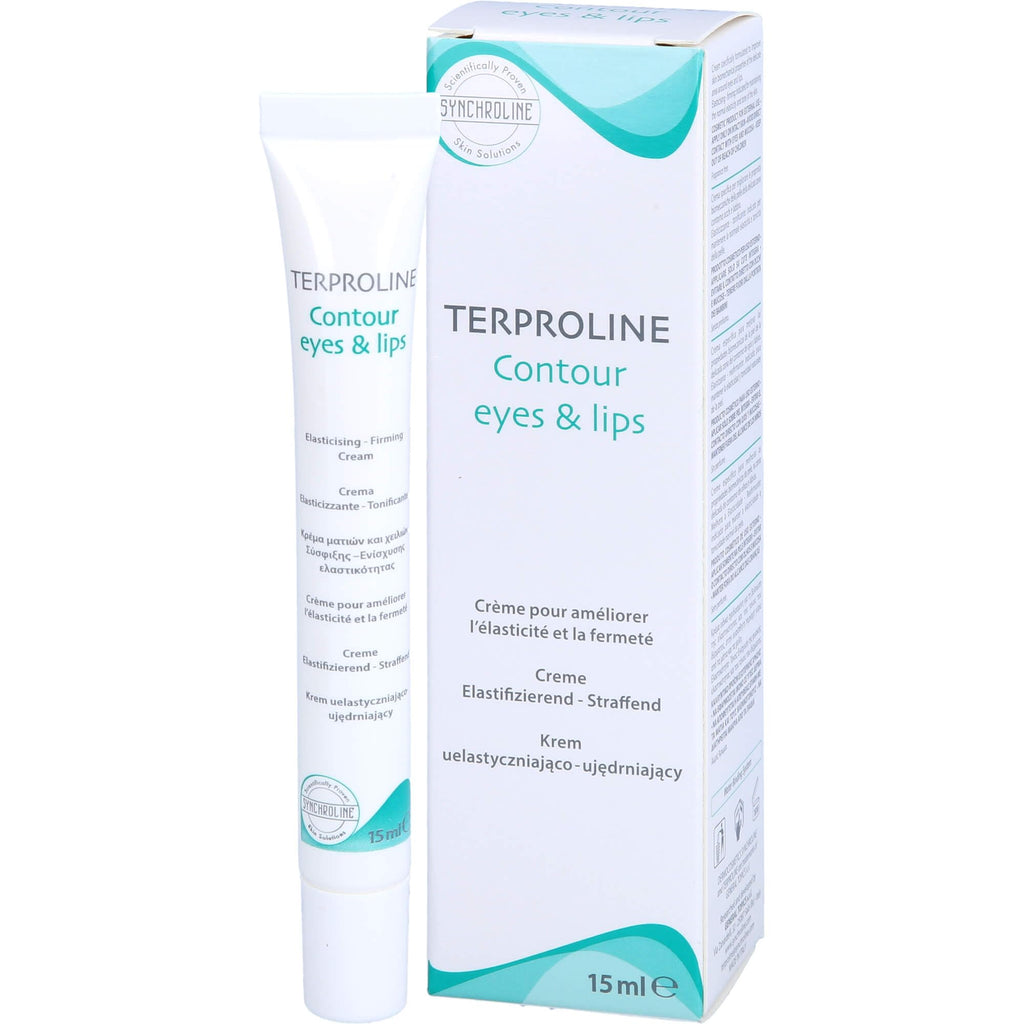 Synchroline Terproline Eye and Lip Care Cream 15ml - Anti-aging, Hydrating Cream for Sensitive Skin