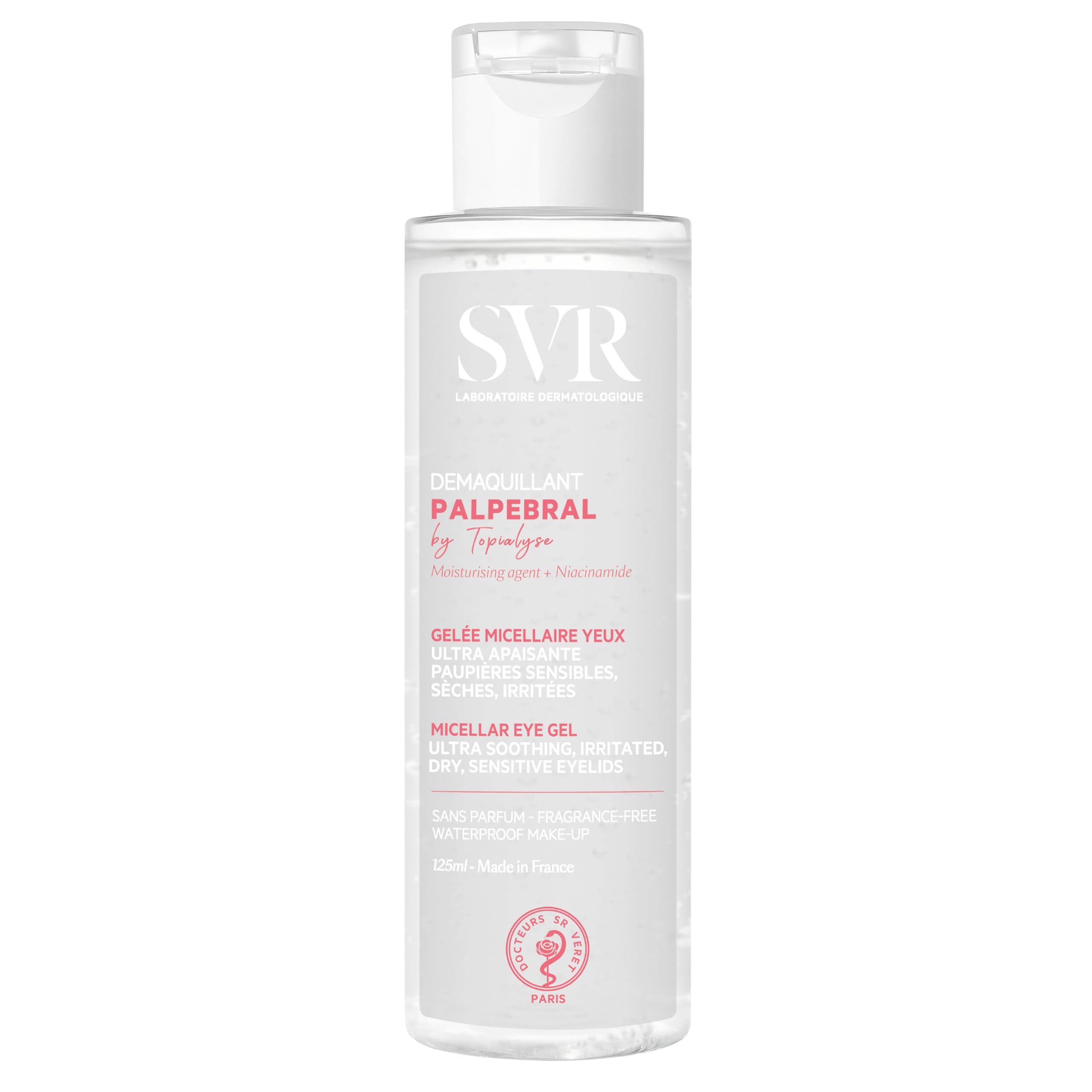 SVR Micellar Eye Gel for Sensitive Eyes - Gentle Makeup Remover, 125ml