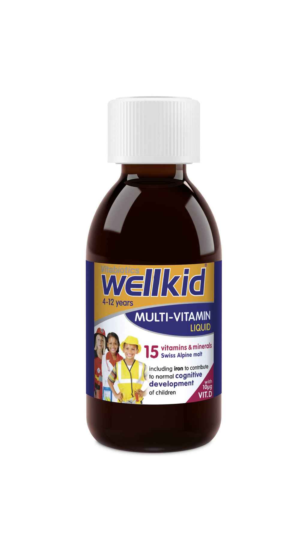 Vitabiotics Wellkid Immune Liquid 150ml Orange Flavored