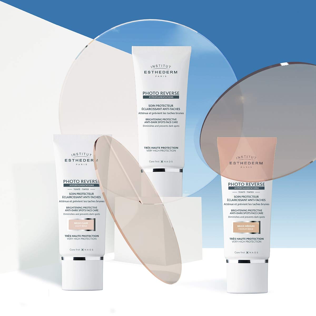 Esthederm Tinted Sunscreen - Photo Reverse Tinted Medium Beige 50ml - Anti-Aging Sun Protection Cream