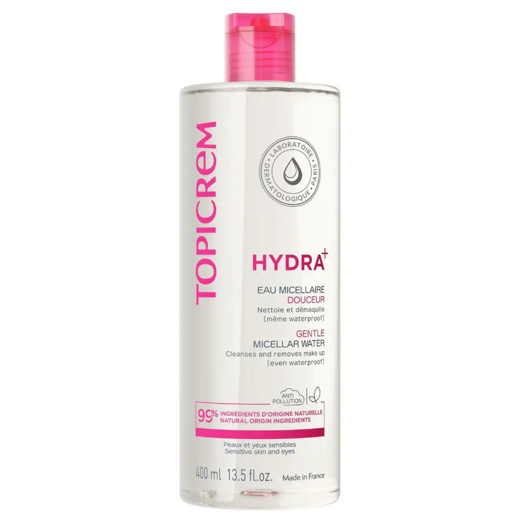 Topicrem Gentle Micellar Water for Face and Eyes - 400ml, Paraben-Free Makeup Remover for Sensitive Skin