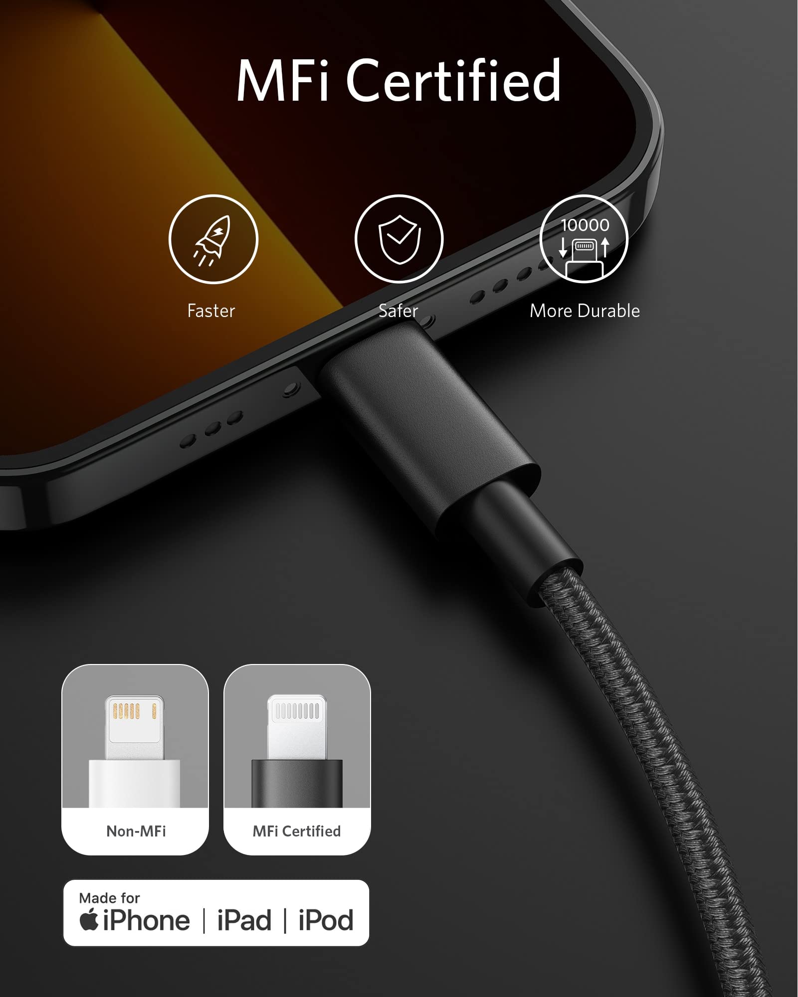 Anker <b>331</b> USB-C to Lightning Cable, view 13
