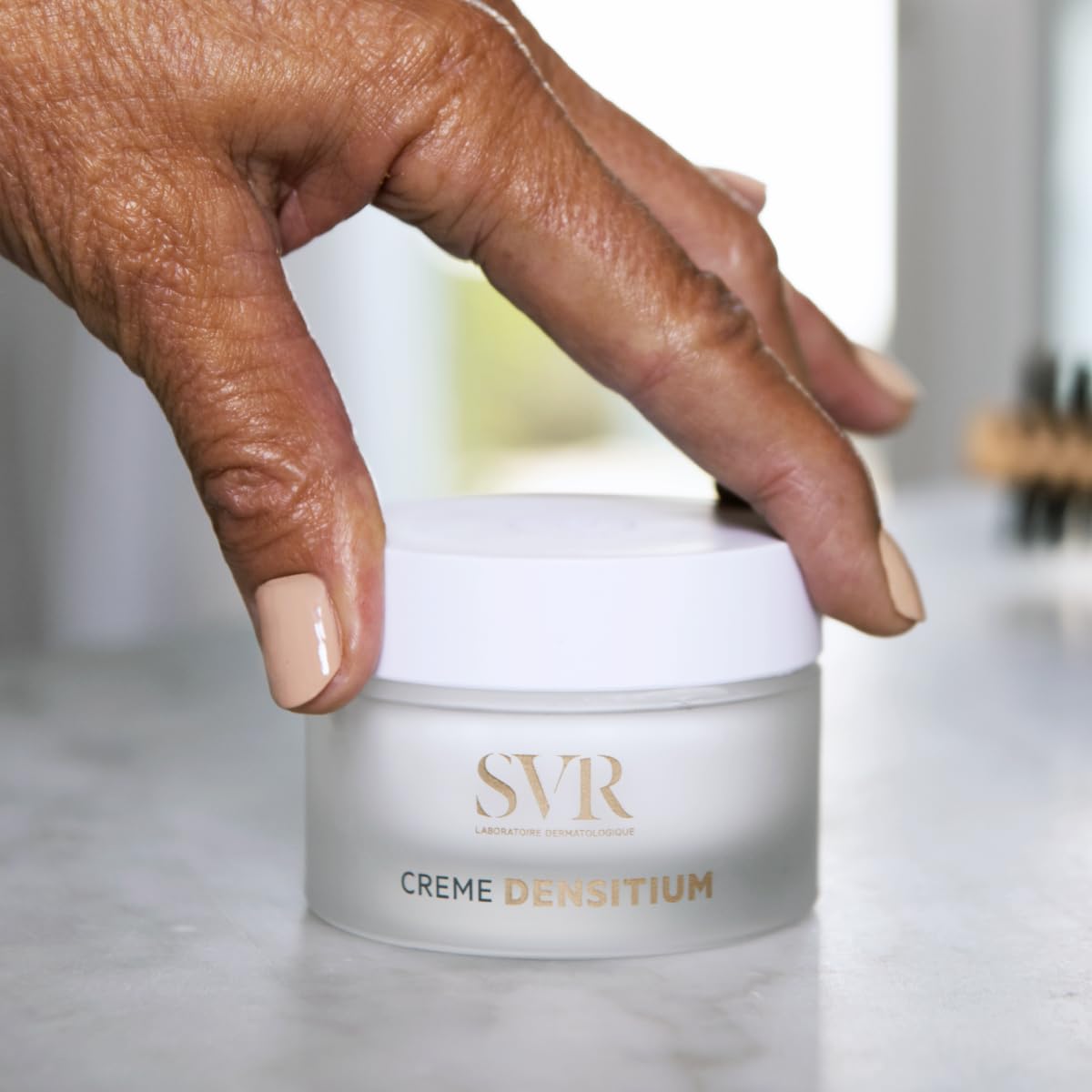 SVR Densitium Anti-Aging Face Cream - Hydrating, Wrinkle Reduction & Skin Discoloration Treatment with Hyaluronic Acid & Peptides