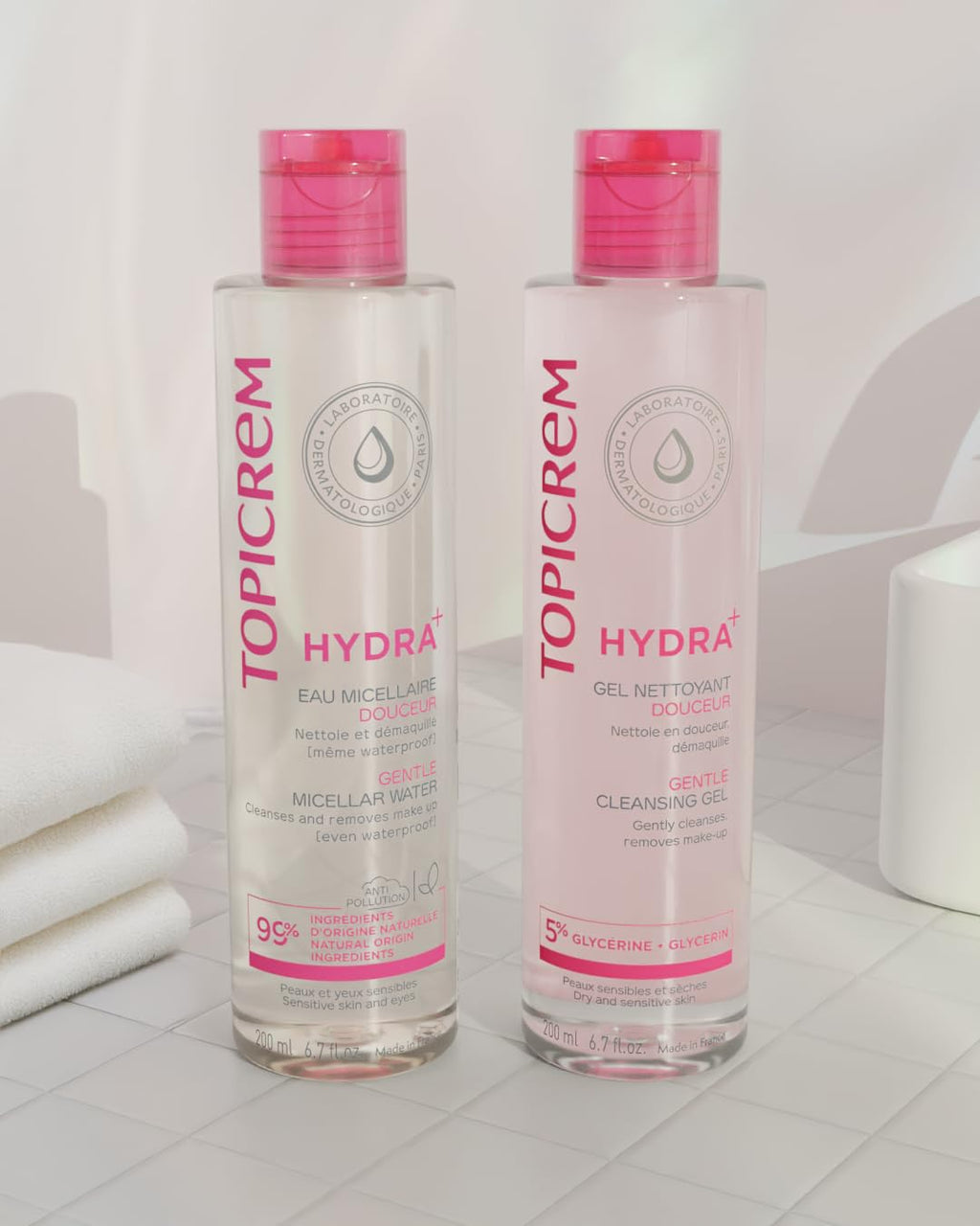 Topicrem Gentle Micellar Water for Face and Eyes - 400ml, Paraben-Free Makeup Remover for Sensitive Skin
