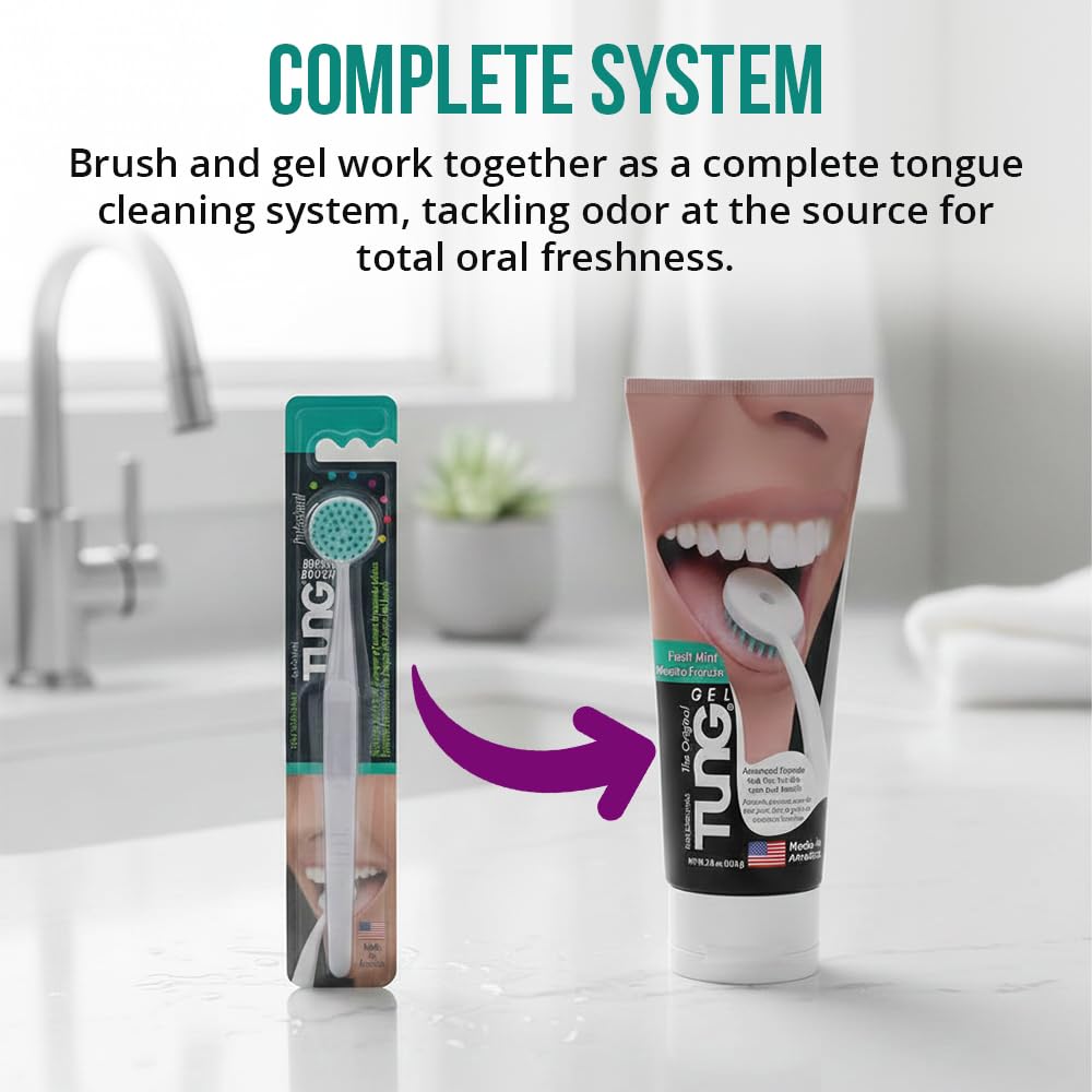 Tung Tongue Brush - Effective Fresh Breath | Oral Care