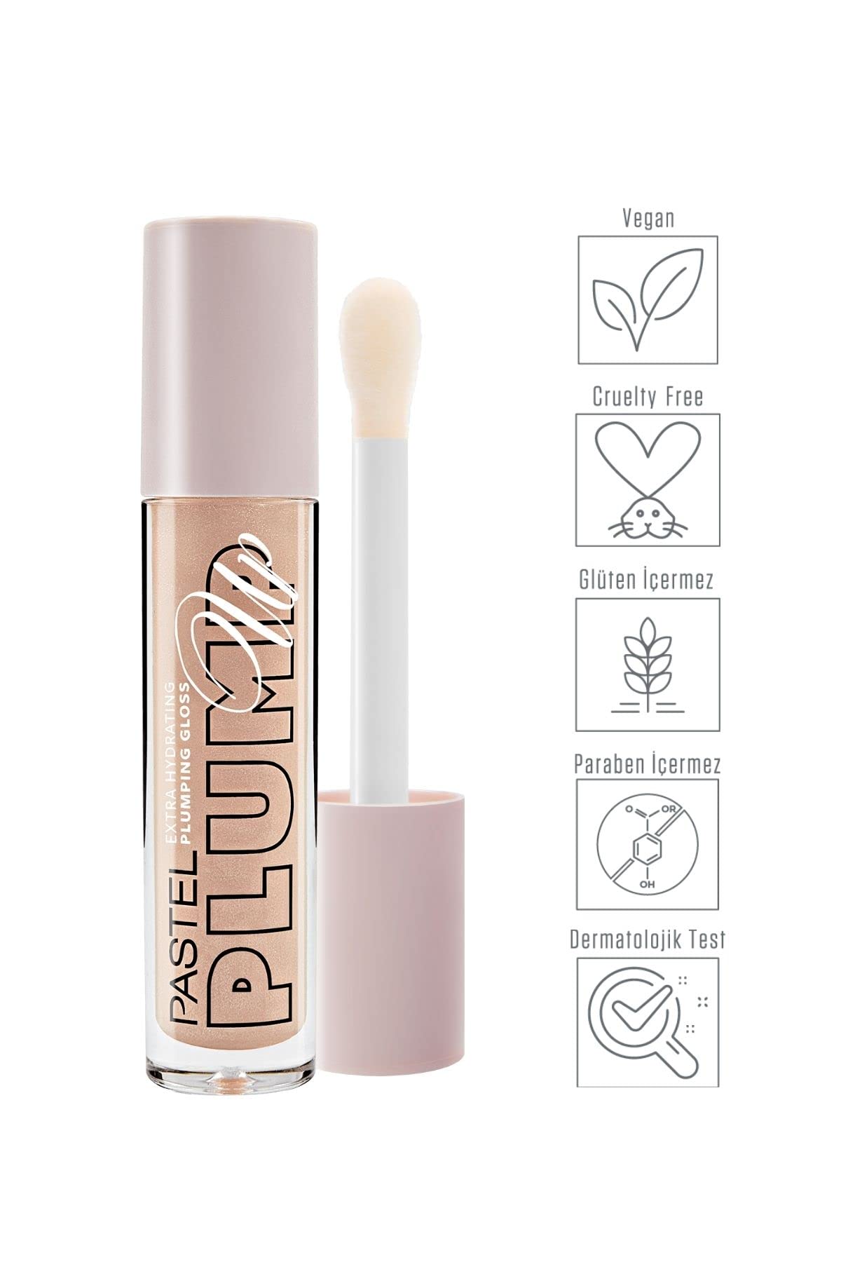 Pastel Extra Hydrating Plumping Lip Gloss - 5.3ml, Shade 201, Moisturizing Lip Care