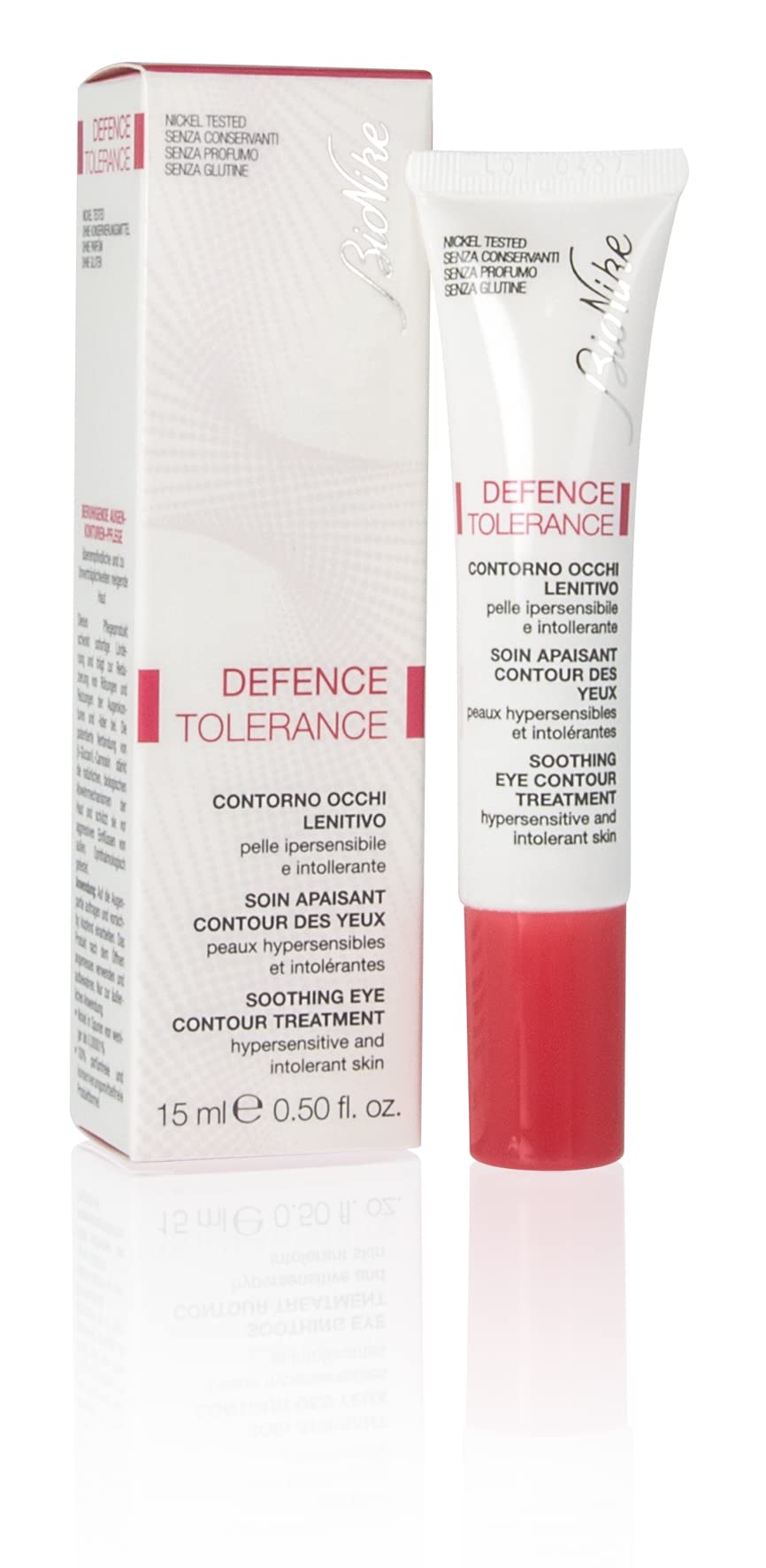 BioNike Defence Tolerance Soothing Eye Cream 15ml - Hydrating Sensitive Skin Care for Eye Contour Area