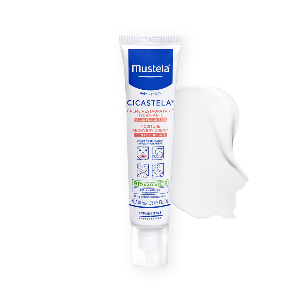 Mustela Cicastela Repairing Baby Care Cream - 40ml, Natural, Dermatologically Tested, Soothing & Gentle for Newborns