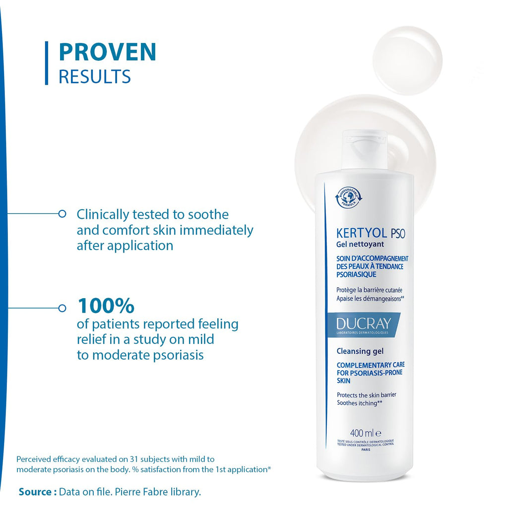 Ducray Kertyol P.S.O Moisturizing Cleaning Gel 400 ml