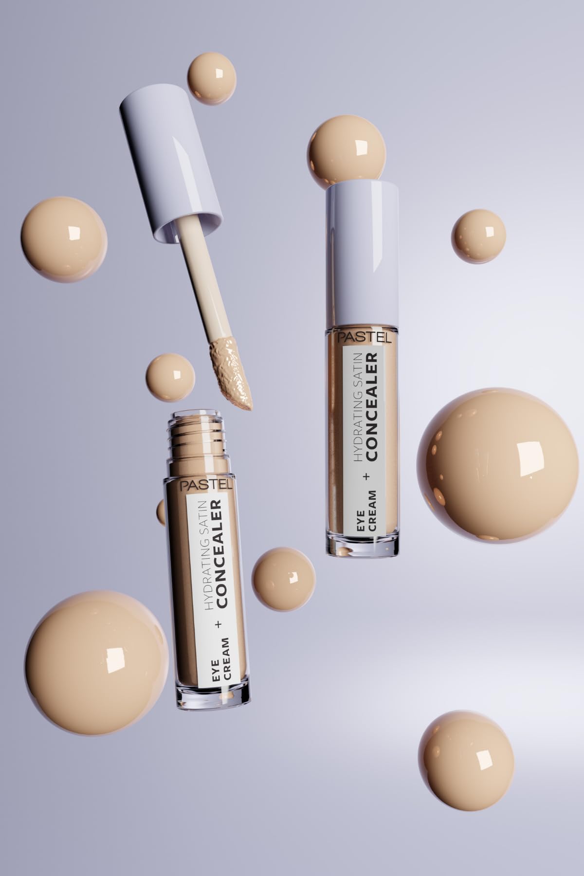 Pastel Vegan Eye Cream + Hydrating Concealer - Paraben-Free, Gluten-Free, Cruelty-Free Under-Eye Care
