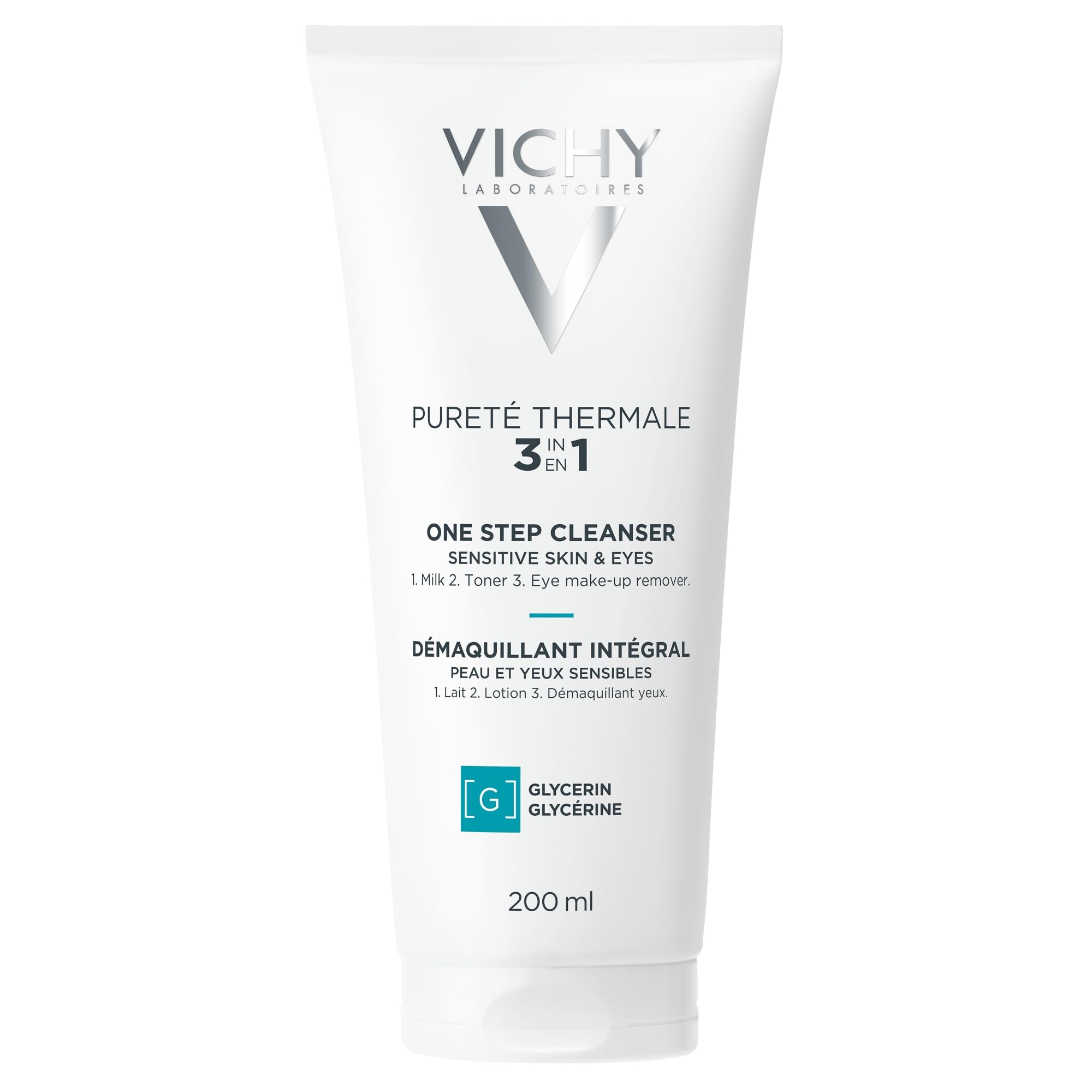 Vichy Demaquillant Integral 200ml - Gentle 3-in-1 Makeup Remover for Normal & Dry Skin