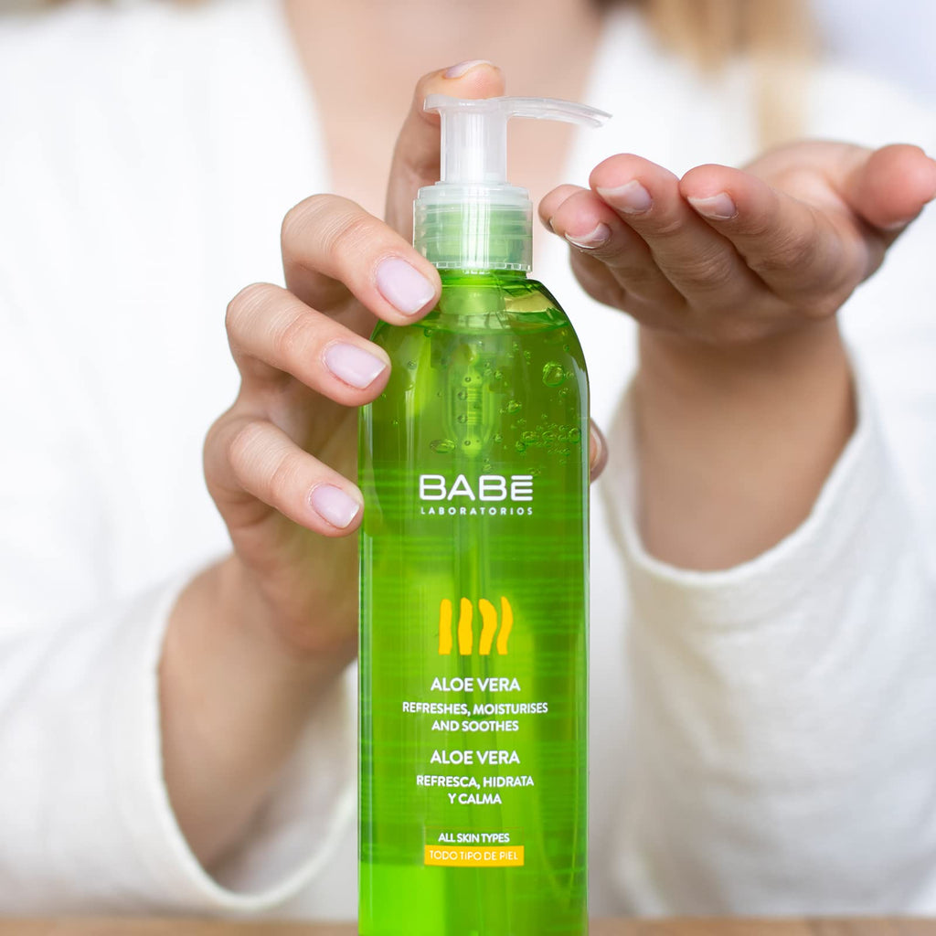 Babe Aloe Vera Gel for Sensitive Skin - Soothing Relief & Moisturizing After Sun Care