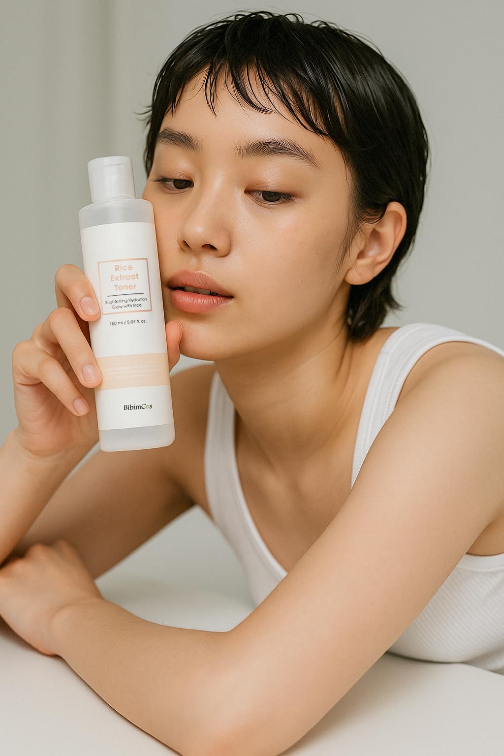 Bibimcos Rice Extract Toner 150 ml - Natural Hydrating Toner for Sensitive Skin