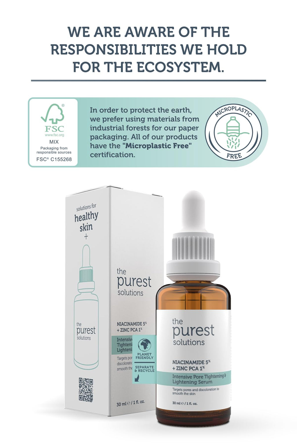 The Purest Solutions Intensive Pore Tightening and Lightening Serum | 30ml