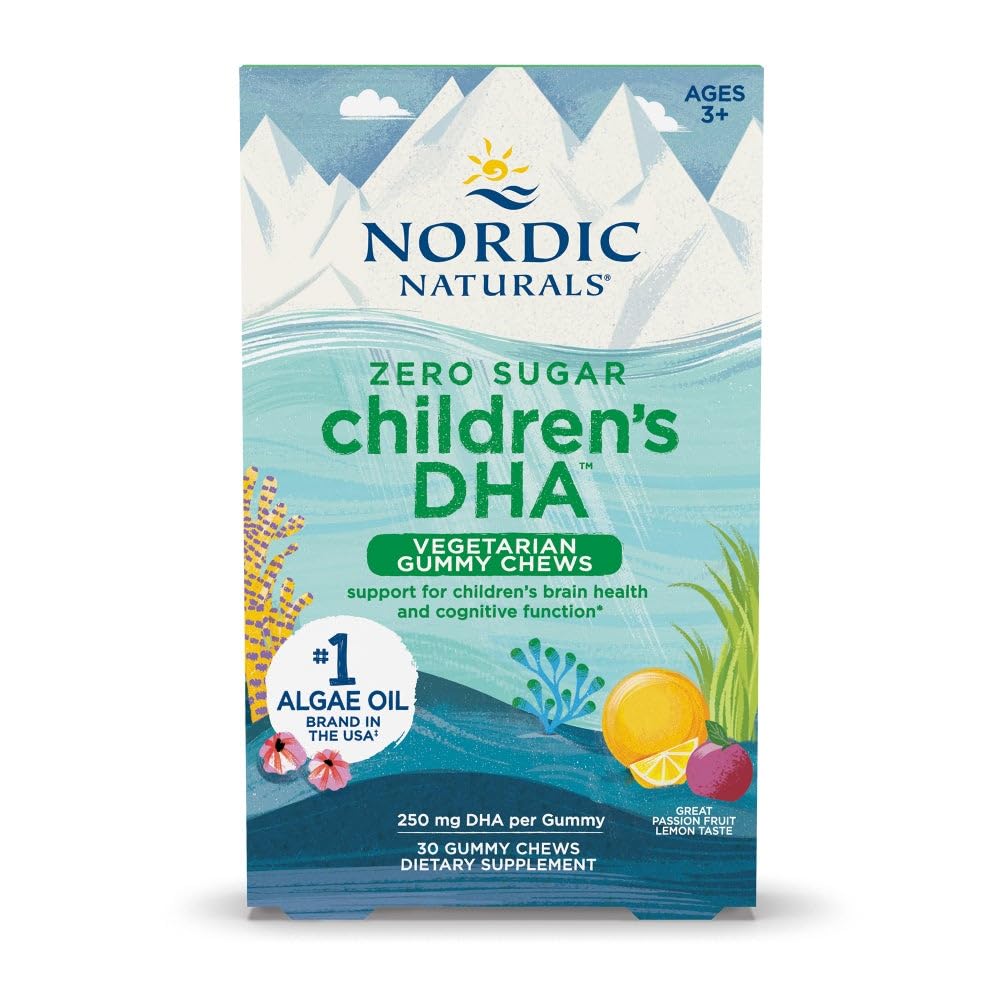 Nordic Naturals Children's Omega-3 Fish Oil Supplement - Sugar-Free, Chewable Strawberry & Lemon Flavor