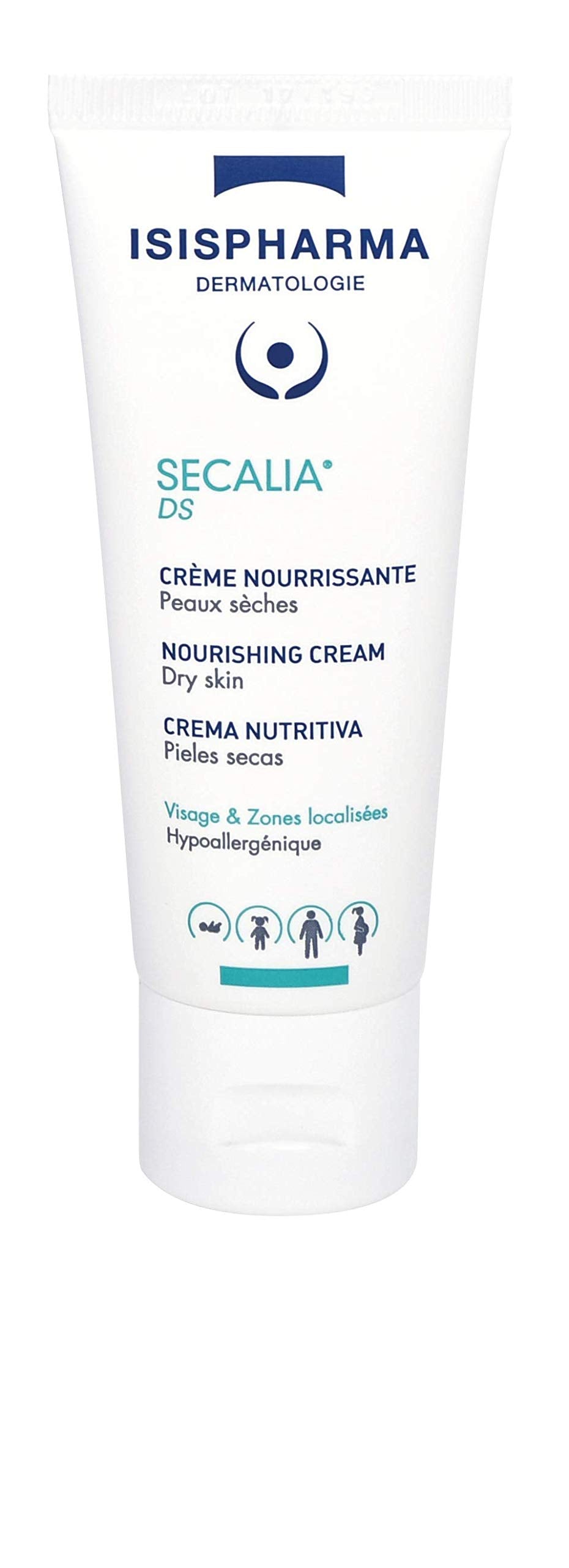 Isis Pharma Moisturizing Cream for Dry Skin - Hydrating Face Cream for Sensitive Skin, 1.35 fl oz