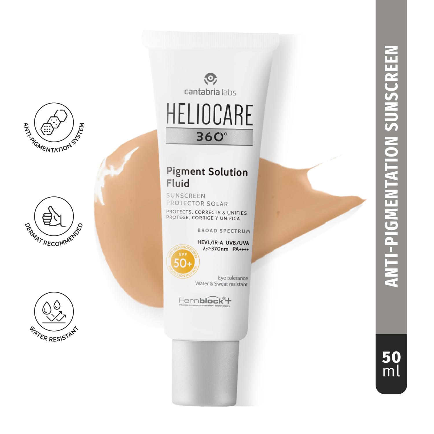 Heliocare 360 Pigment Solution Sunscreen Fluid SPF50+ 50ml