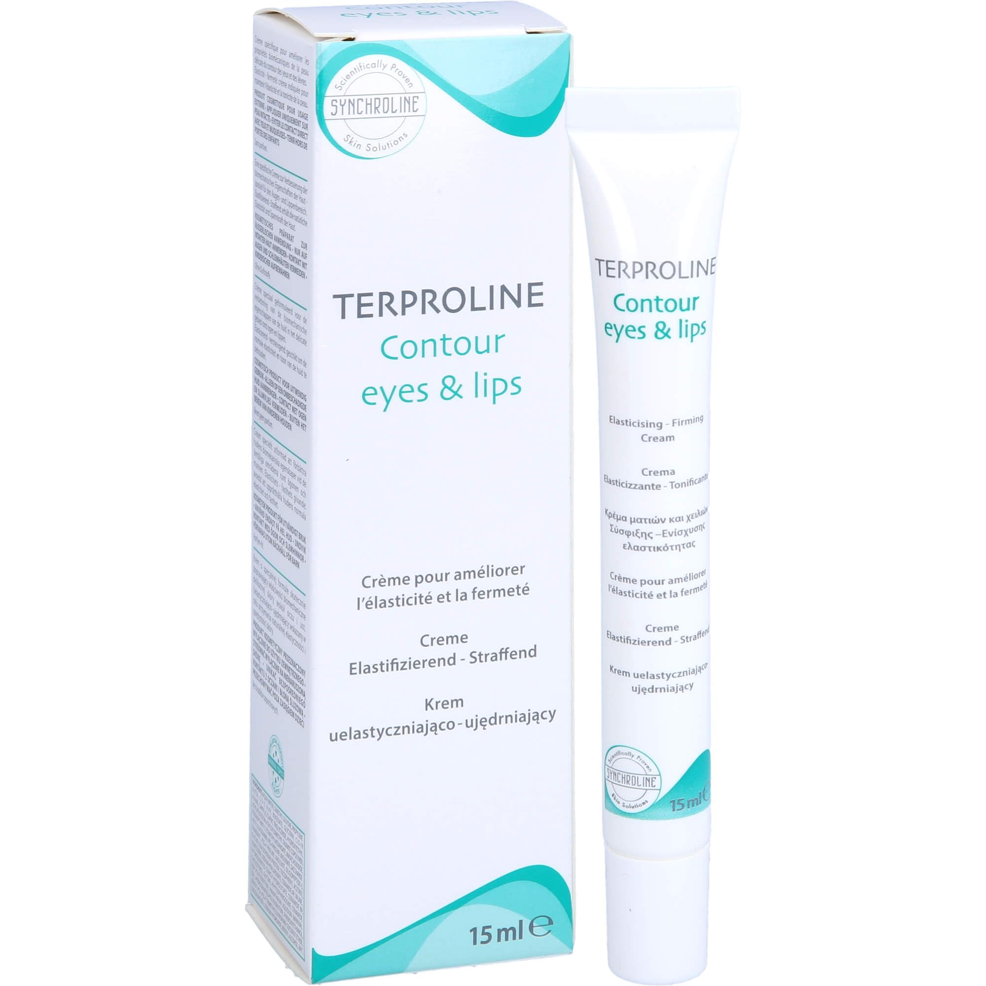 Synchroline Terproline Eye and Lip Care Cream 15ml - Anti-aging, Hydrating Cream for Sensitive Skin