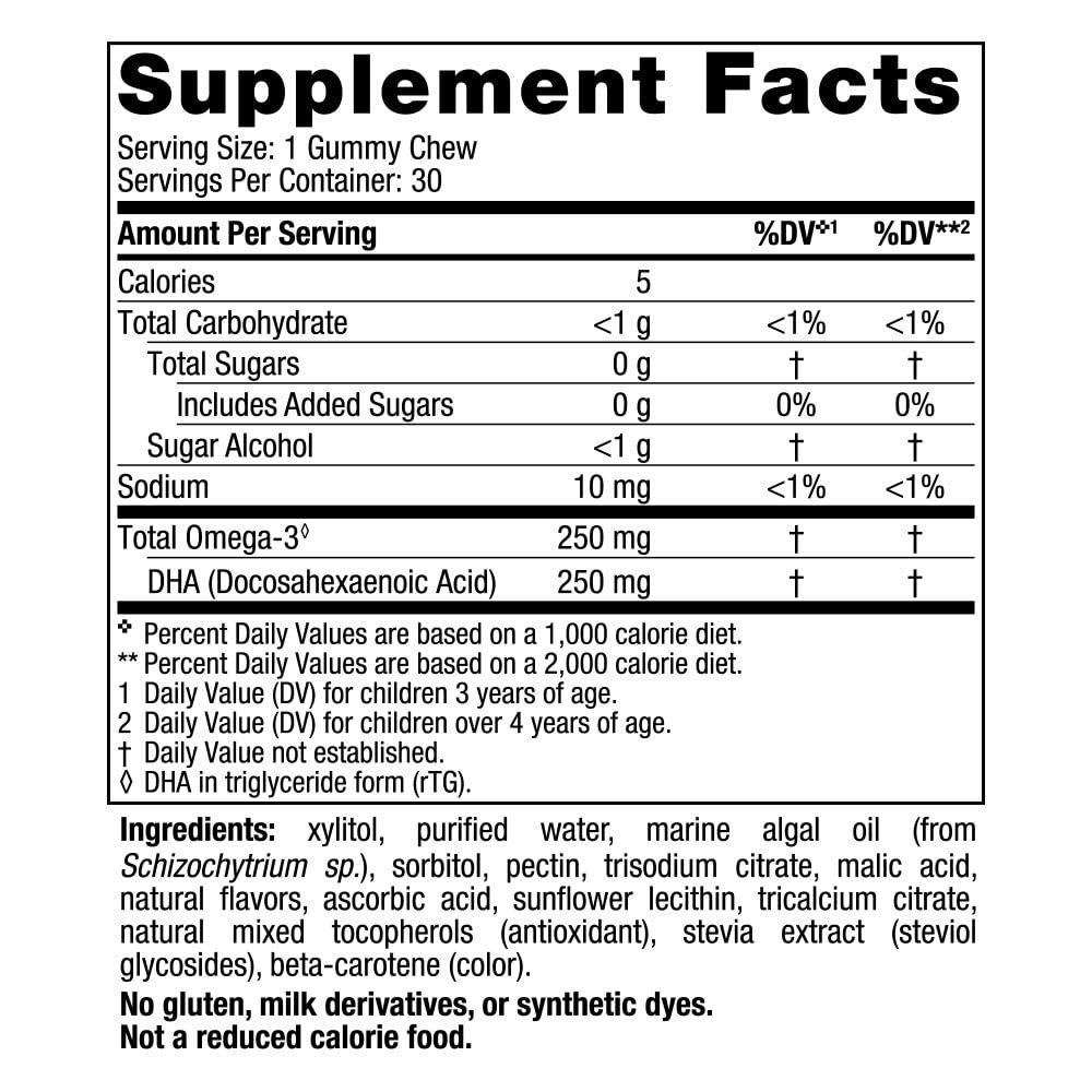 Nordic Naturals Children's Omega-3 Fish Oil Supplement - Sugar-Free, Chewable Strawberry & Lemon Flavor