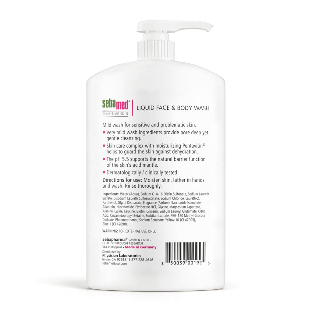 Sebamed Liquid Face & Body Wash - 1000 ml