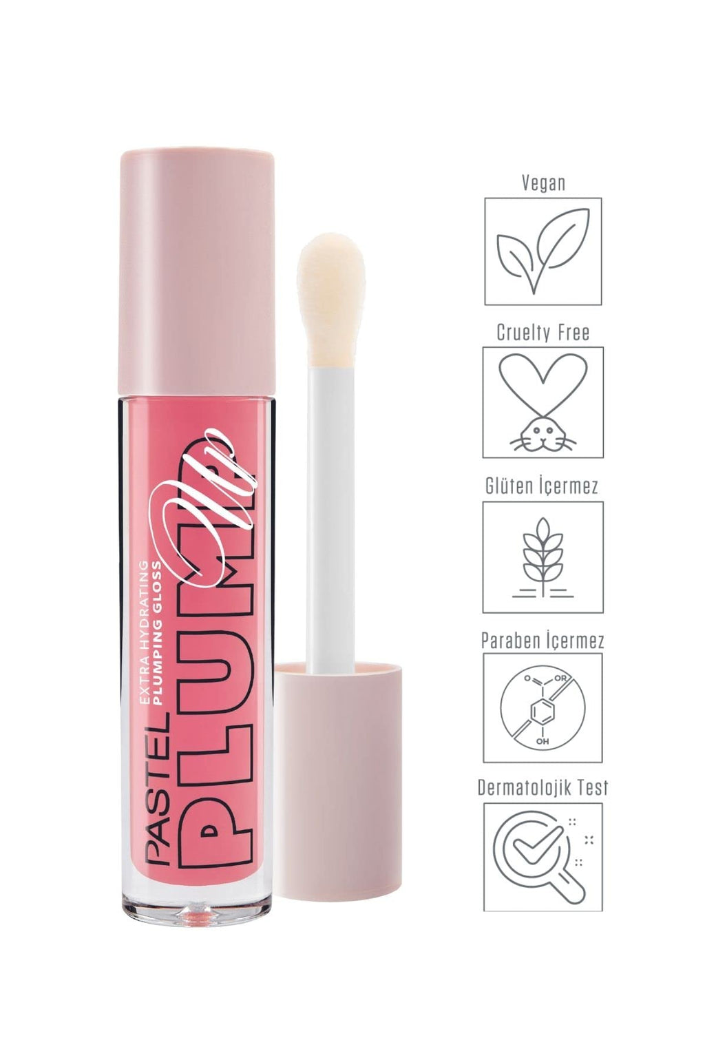 Pastel Cotton Candy Plumping Lip Gloss - Moisturizing, Vegan, Cruelty-Free | Dermatologically Tested
