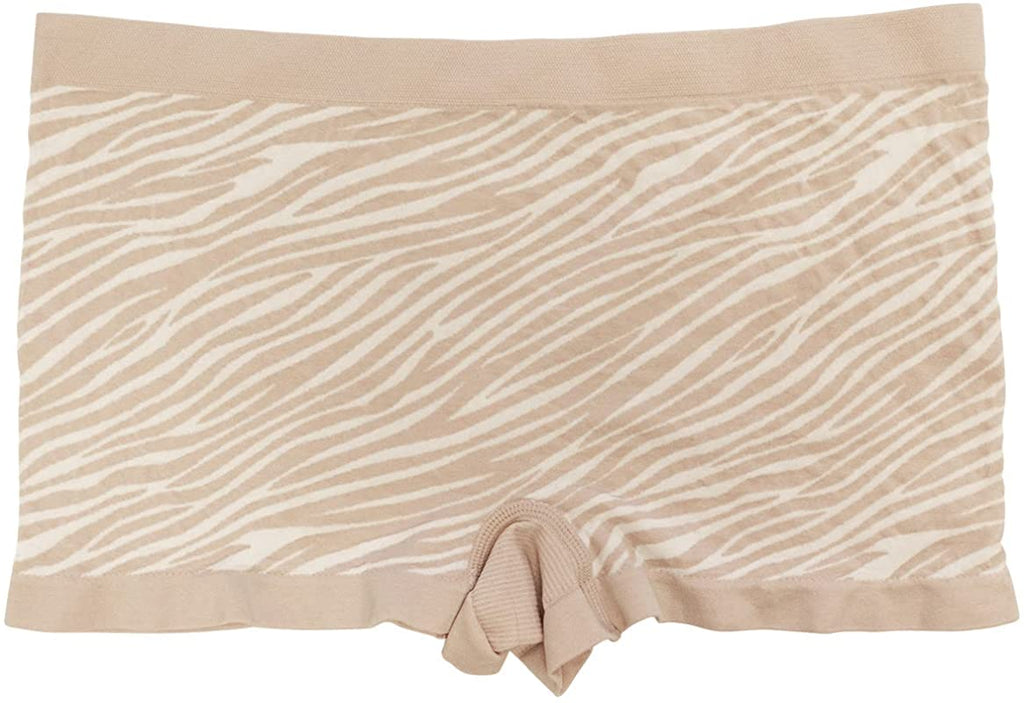 Love Libby Panties Zebra Print Seamless Tag Free Boyshort — main product shot