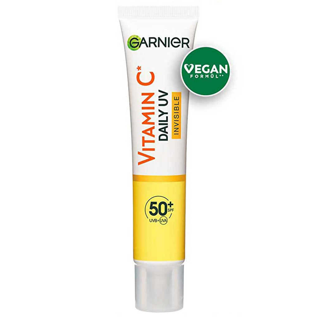 Garnier Daily Sunscreen Face Cream SPF50+ - Vitamin C Enriched, Vegan, Dermatologically Tested - 1.35 fl oz