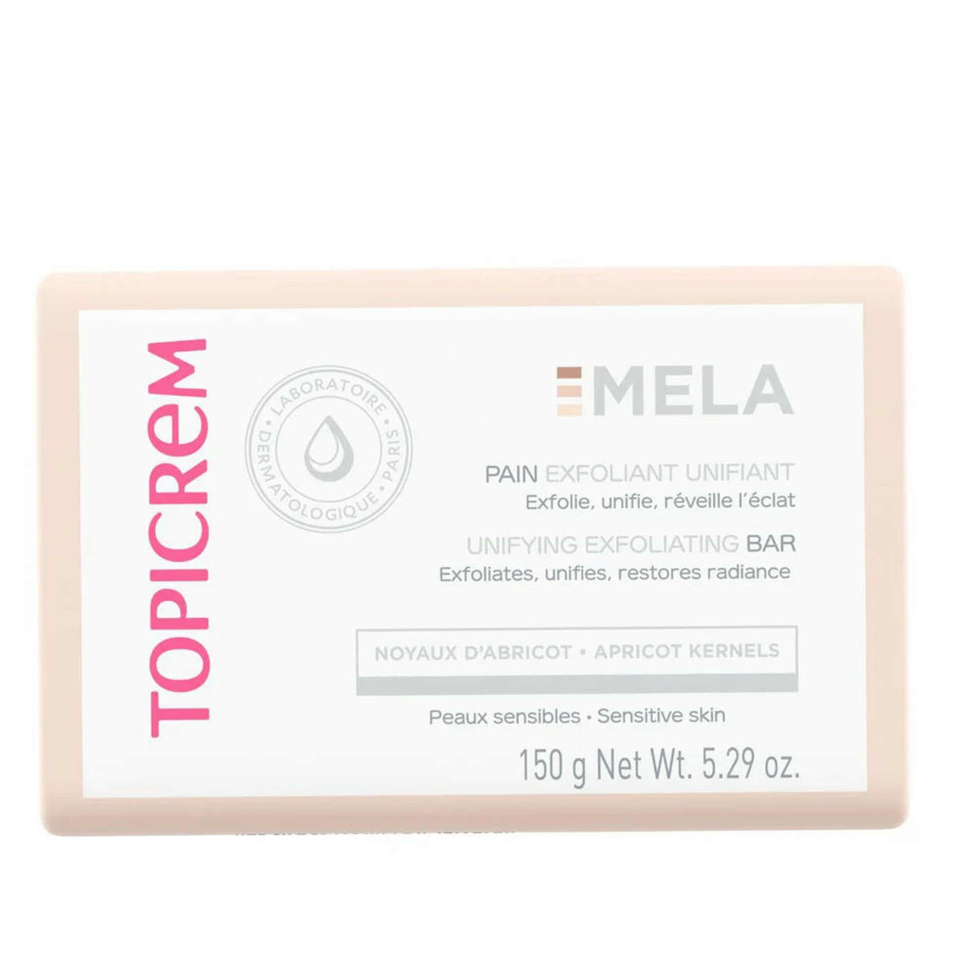 Topicrem Exfoliating Soap Bar for Sensitive Skin - Gentle Exfoliation & Natural Ingredients