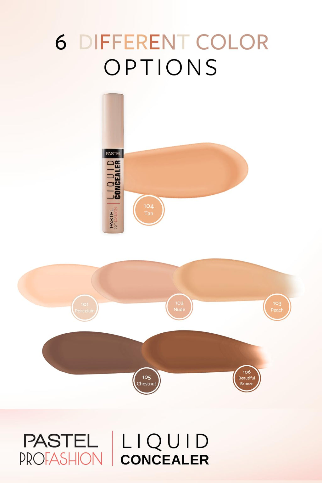 Pastel Profashion Liquid Concealer 104 - Precise Coverage for Flawless Skin