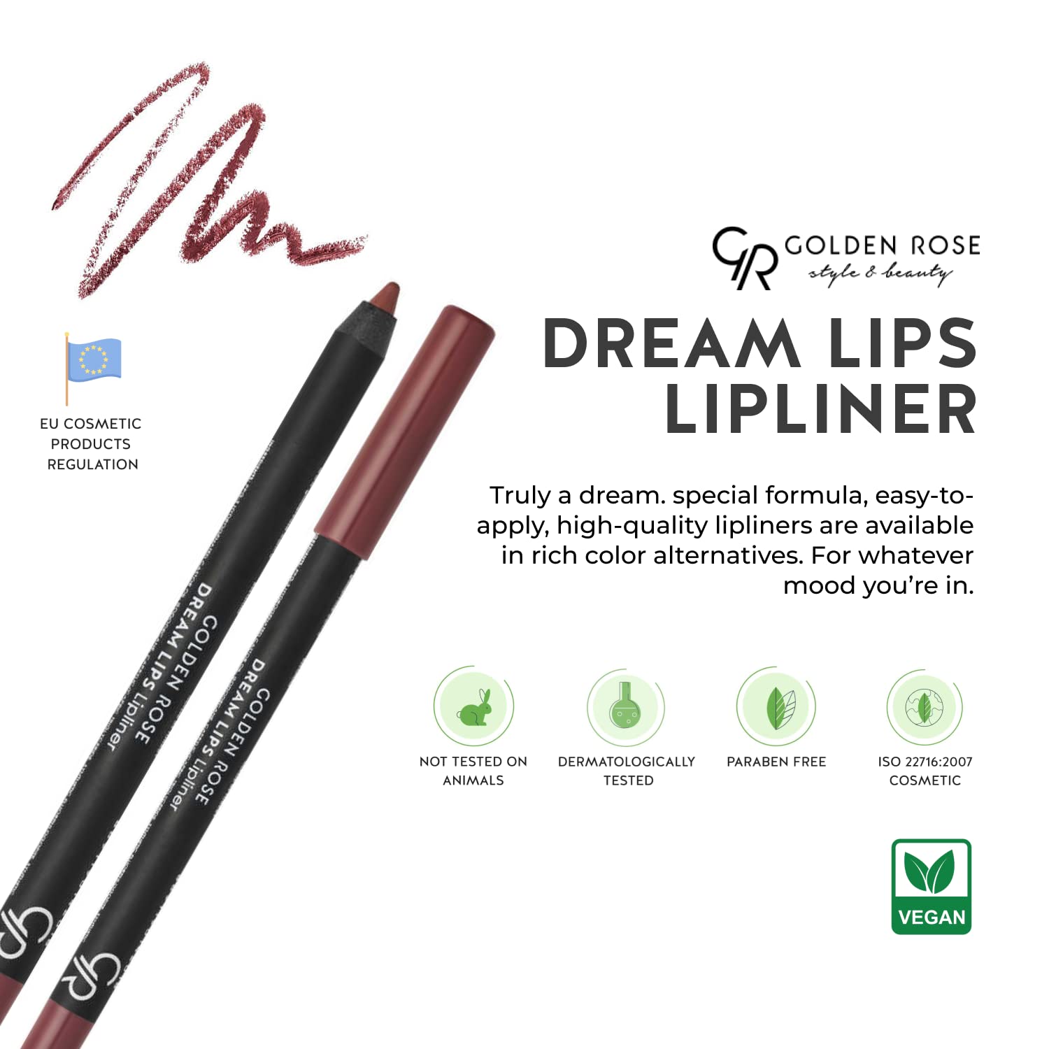 Golden Rose Matte Lipkit Warm Nude - Long Lasting, Kissproof Lip Color with Lipliner