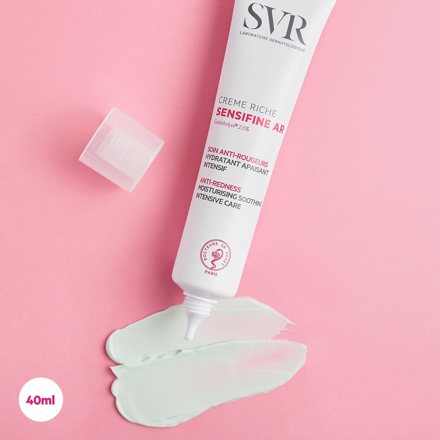 SVR Sensifine AR Creme Riche 40ml - 24-Hour Hydration Moisturizing Cream for Sensitive Skin