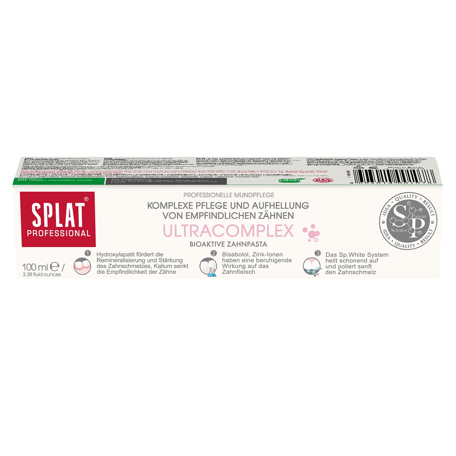 Splat Professional White Plus Toothpaste 100ml - Natural Whitening | Oral Care