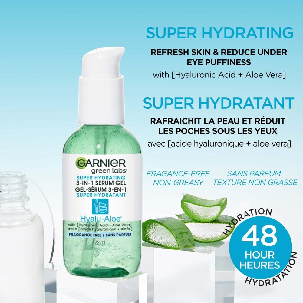 Garnier Skin Naturals Hyaluronik Aloe Süper Serum 30ml - Hydrating Face Serum with Hyaluronic Acid & Aloe Vera