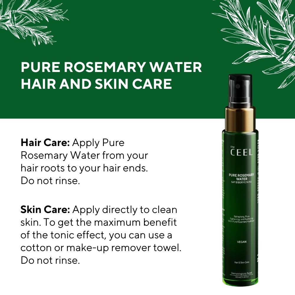 The Ceel Rosemary Water Hair Tonic 100ml - Natural Care | Revitalizing