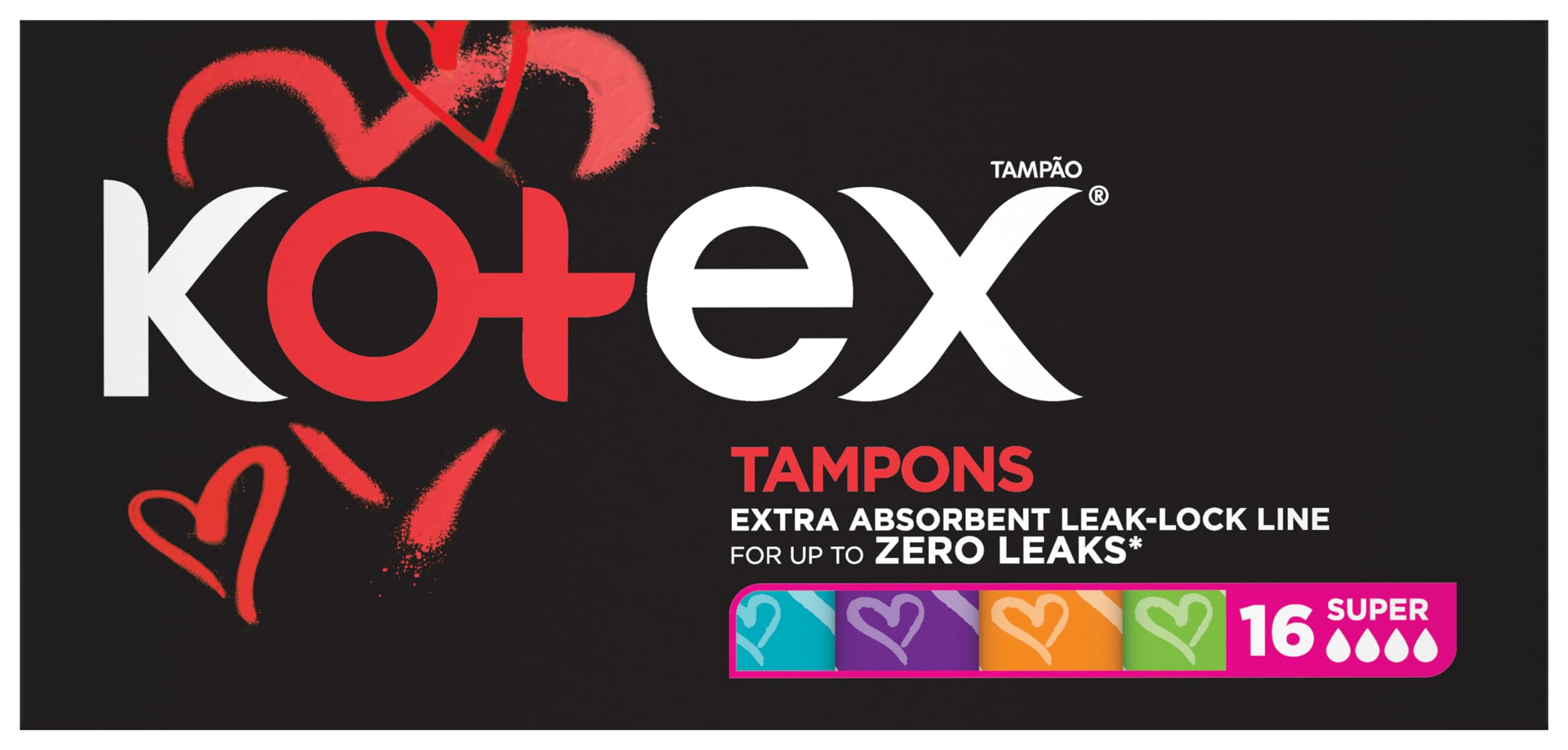 Kotex Super Tampons - 16 Count | Comfortable Protection