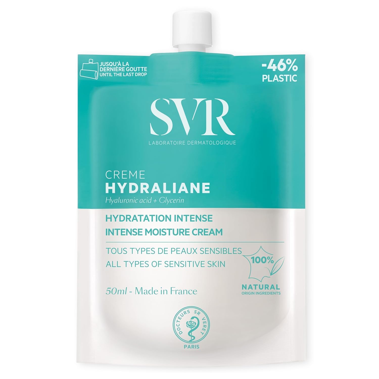 Svr Hydraliane Moisturizing Cream for Dry & Sensitive Skin - Intense Hydration, 50ml