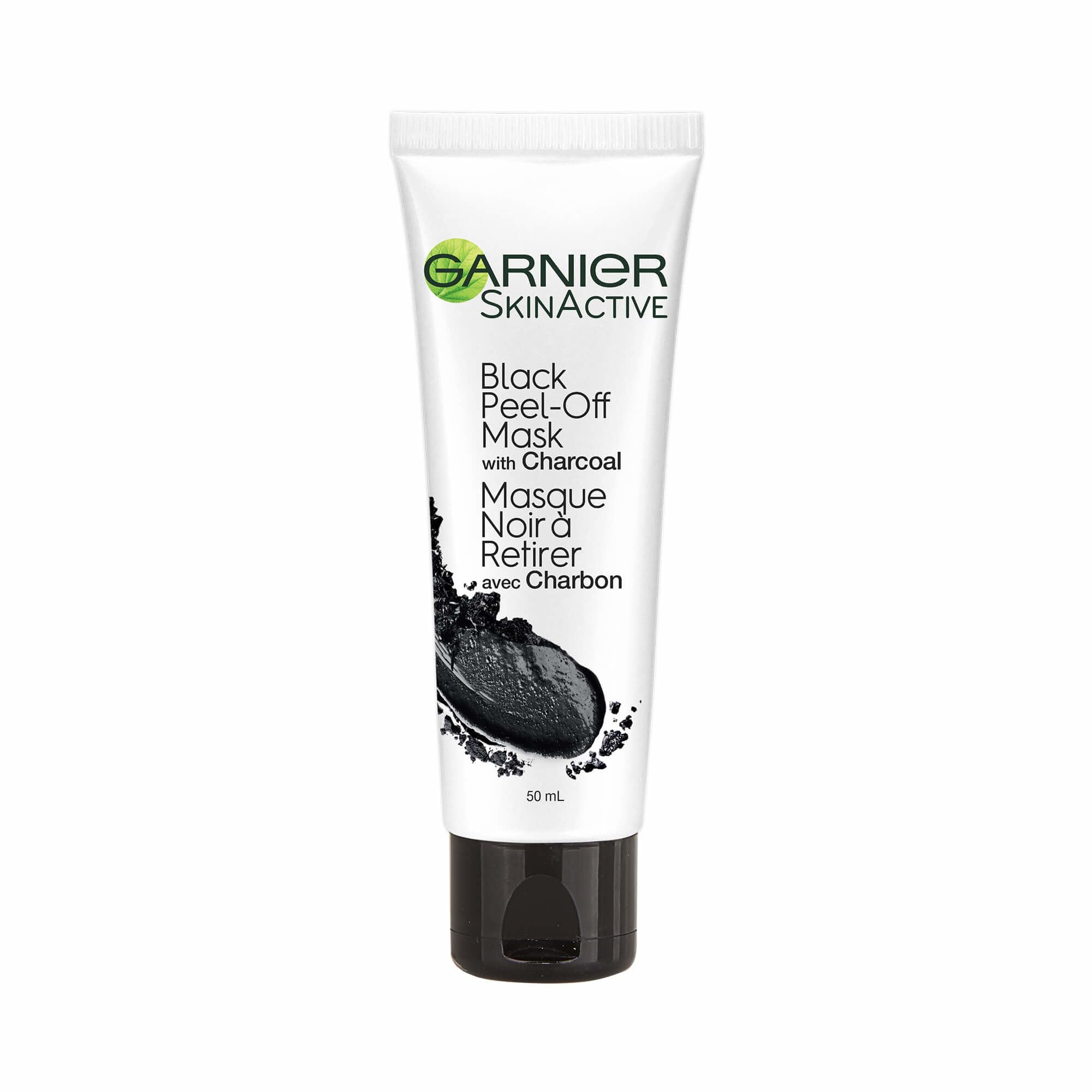 Garnier Charcoal Peel-Off Blackhead Removal Mask - Deep Cleansing, Salicylic Acid, 1.69 fl oz